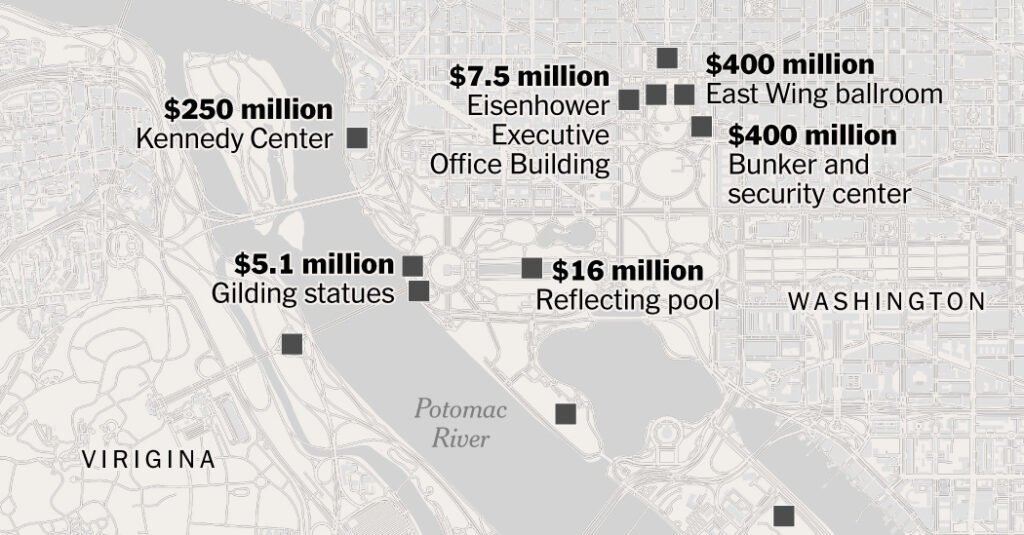 Trump’s D.C. Construction Spree Could Cost More Than $1 Billion Trump’s D.C. Construction Spree Could Cost More Than $1 Billion