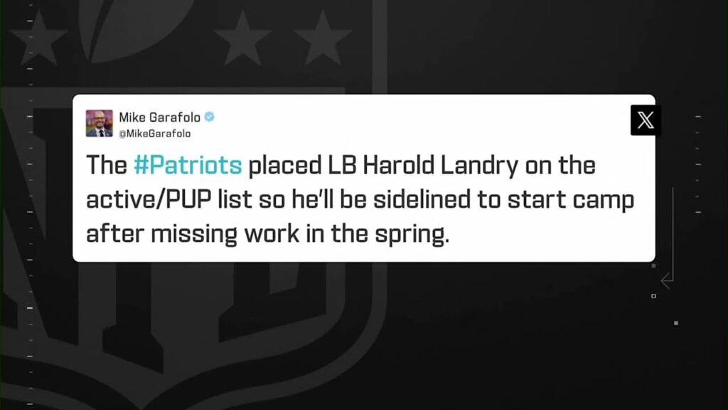 Garafolo: Patriots placed LB Harold Landry on PUP list today | 'The Insiders' Garafolo: Patriots placed LB Harold Landry on PUP list today | 'The Insiders'